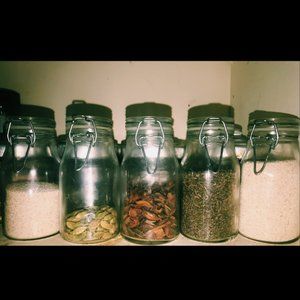 Glass Spice Jars (Set of 7)